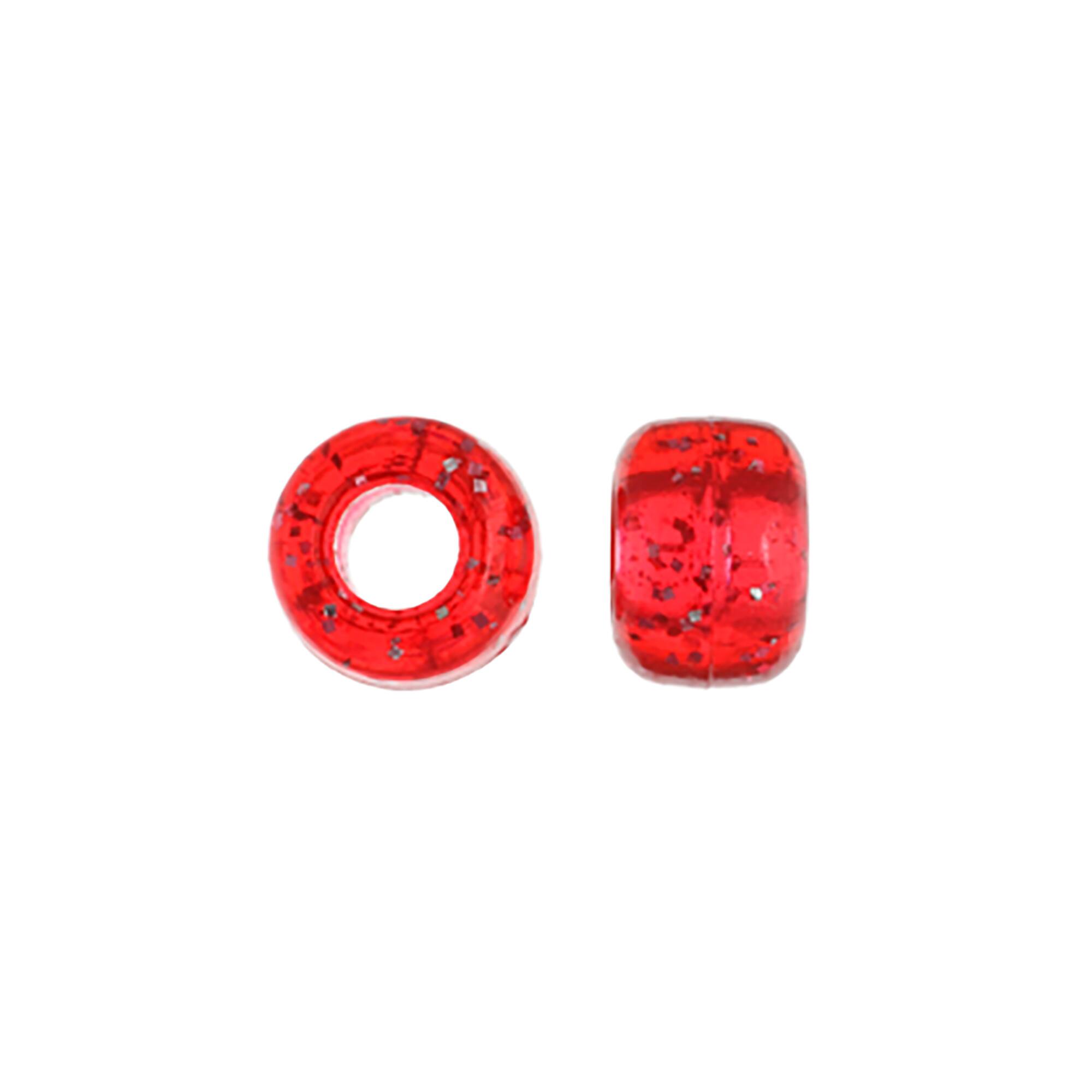 John Bead 9mm Sparkle Pony Beads, 1,000ct